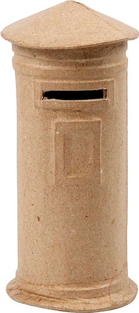 Spardose, Briefkasten, H 15 cm, D: 6,5 cm, 1Stck