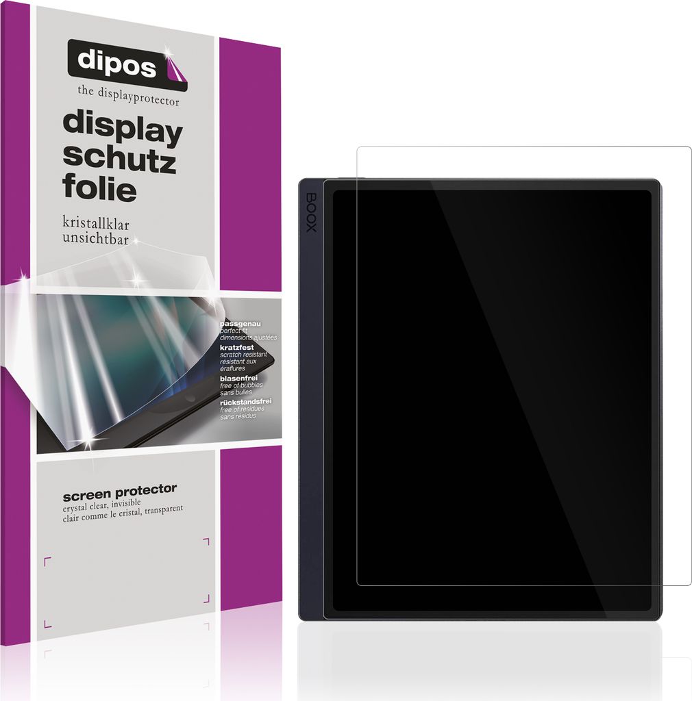 Schutzfolie für Boox GO 10.3 ePaper klar Displayschutzfolie Folie Display Schutz dipos