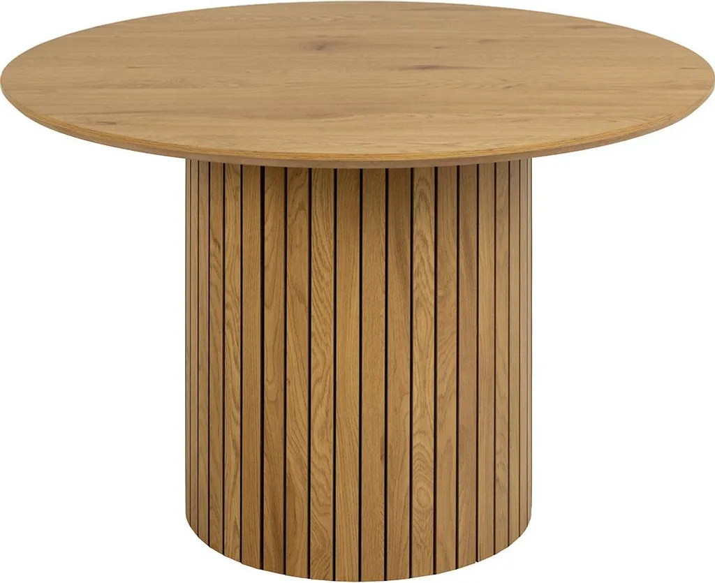 Petite Table à Manger Ronde Tardis Effet Bois : Confort pour 4 Personnes