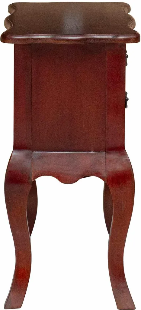 Bout de canapé en bois marron idéal pour petits espaces 60,5x30 cm