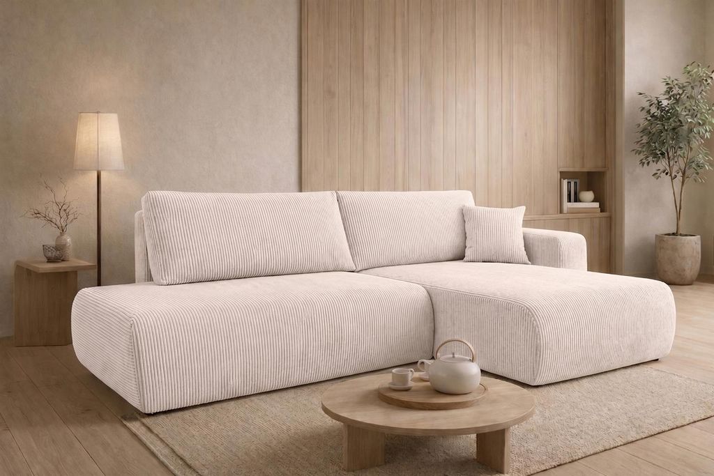 Kaiser Möbel Ecksofa mit Schlaffunktion und Bettkasten, Produktbild 