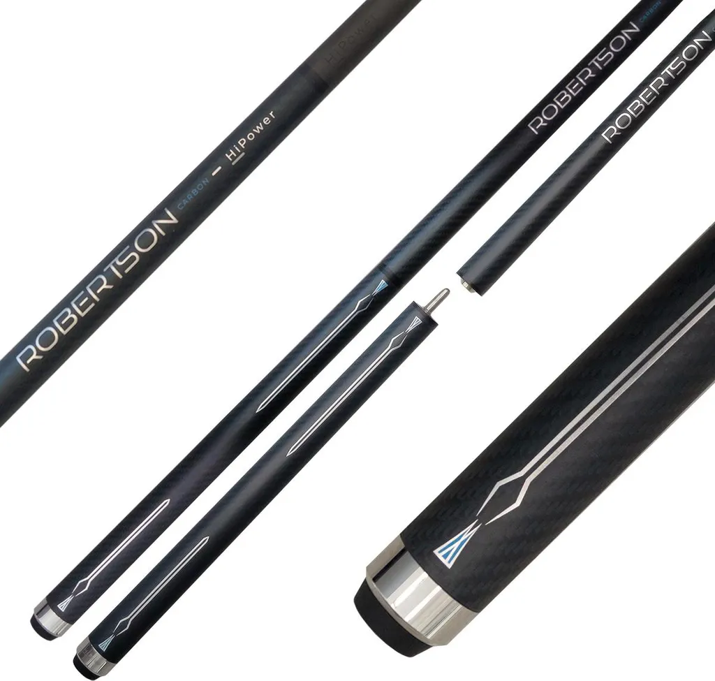 Queue Billard Carbone Robertson HiPower - Système Break Jump Pro Noir
