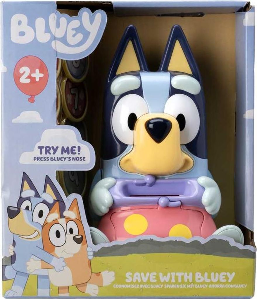 Bluey Spardose Spielzeug mit Sound - Sparen lernen für Kinder