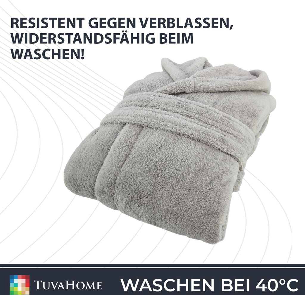 Teplý župan Wellsoft - Tuva Home - Uni pre mužov a ženy Obrázok produktu 5