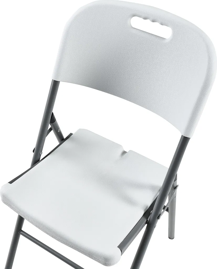 Chaises de Jardin Pliables Blanches : Solution Gain de Place Lot de 2 - 9