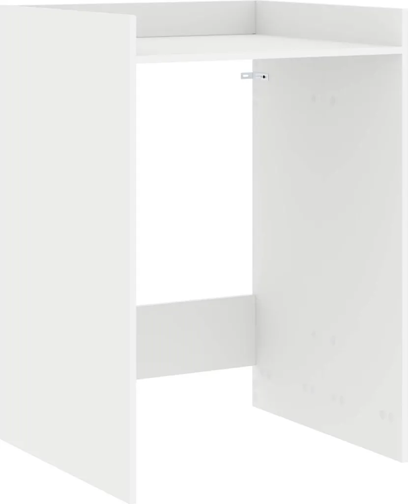 Mobile Porta Lavatrice Legno Bianco 67x62x97 cm | Robusto e Pratico