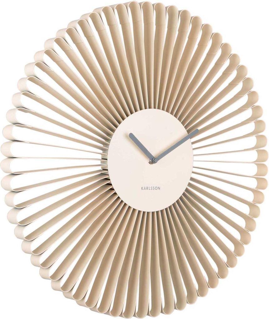 Karlsson - Wanduhr Cascara - Weiß - 50x50x50cm