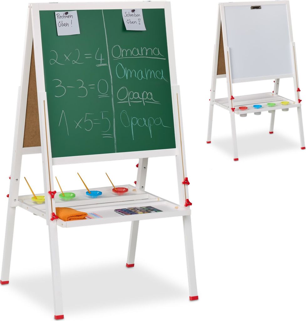 Relaxdays Kinderstandtafel, magnetische Spieltafel, Produktbild 