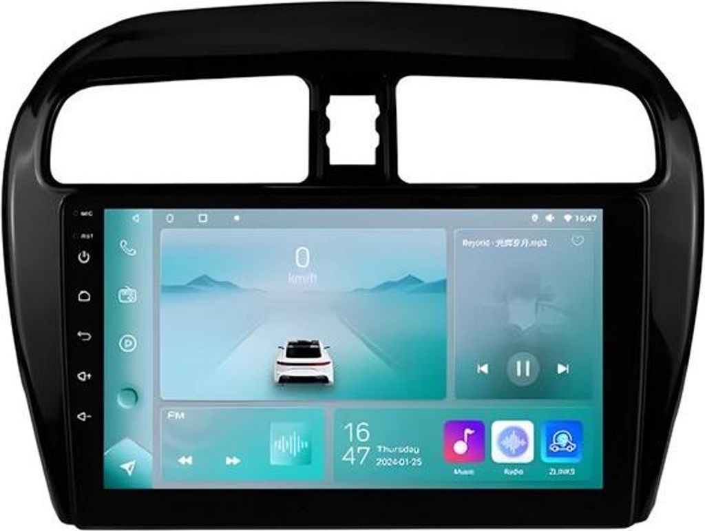 Autoradio mit Bluetooth und CarPlay für Mitsubishi Mirage/Space Star (2012–2018) – Kompatibel mit Apple und Android – Stereoanlage – Navig...