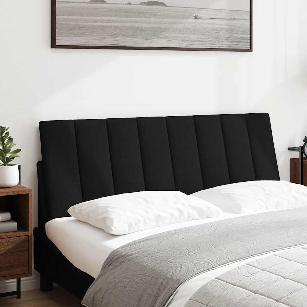 vidaXL Kopfteil-Kissen "Hanko" Schwarz 140 cm Stoff Produktbild 
