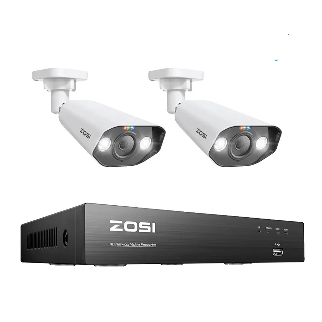 Système de vidéosurveillance 8 MP - Kit NVR PoE beige haute définition
