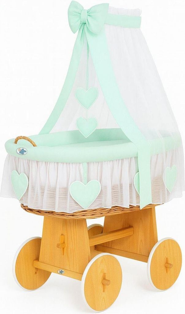 Wiege aus Korbgeflecht – Handgewebtes Babybett – Umweltfreundlich und erstklassiger Komfort