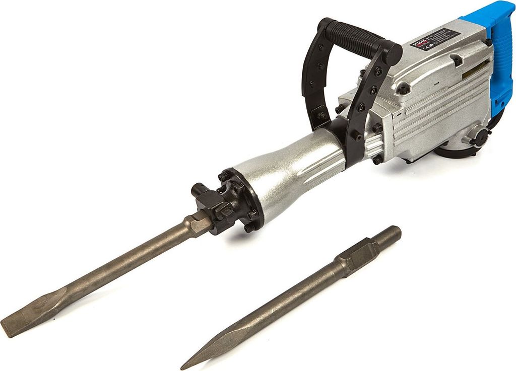 Abbruchhammer 1600Watt 45Joule Stemmhammer Schlaghammer 2 Meißel SDS HEX Koffer