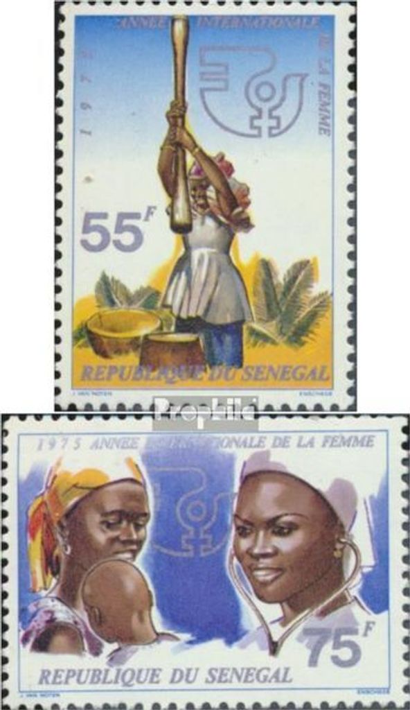 Briefmarken Senegal 1975 Mi 573-574 (kompl.Ausg.) postfrisch Jahr der Frau