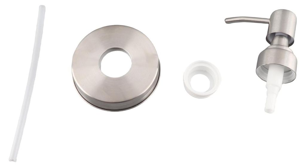 1 Packung Einmachglas-Sirupspender, Pumpdeckel für 2,56-Zoll-Glasgläser, luftdichte Lebensmittel aus Edelstahl mit Verschlussdeckel, Honig, Salat...