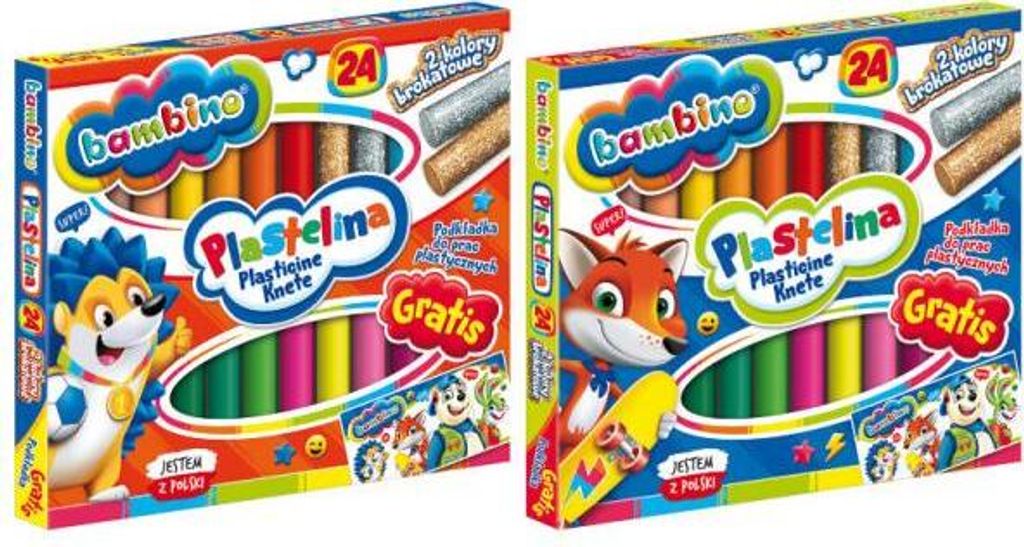 BAMBINO Plastelína klasická 24 farieb Obrázok produktu 1