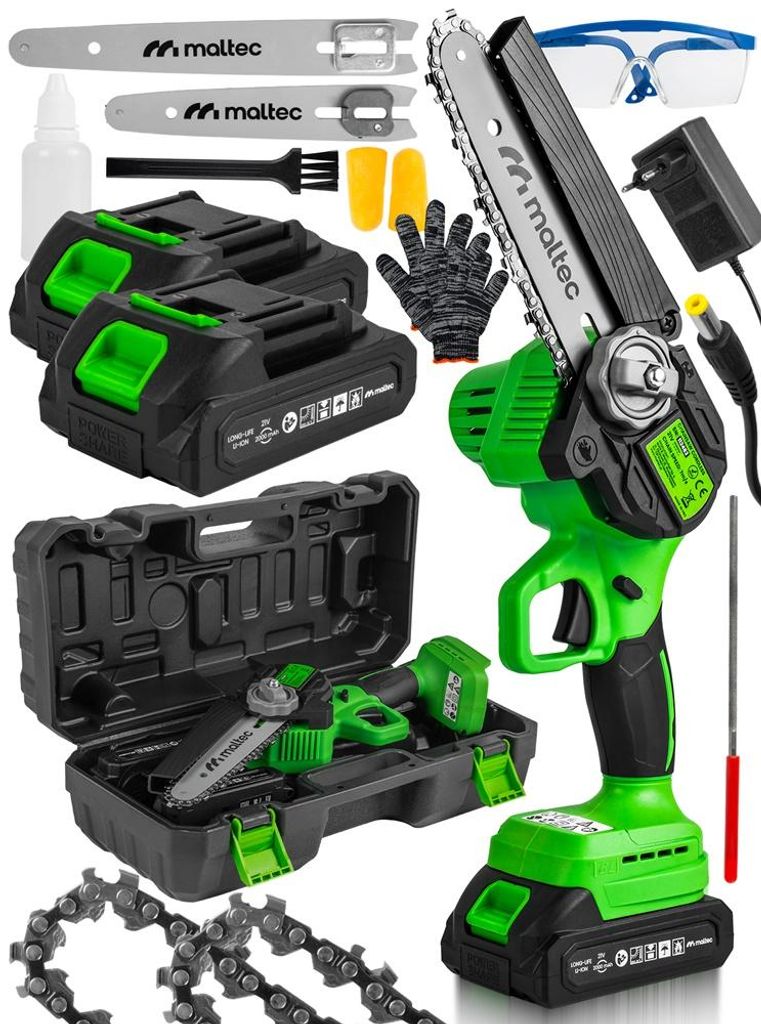 Elektro Handkettensäge mit 2 Akku MalTec MasterCut1000W Produktbild 