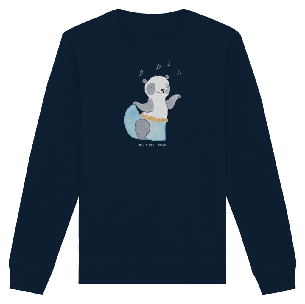 Mr. & Mrs. Panda Nachhaltiger Pullover Panda Bauchtanz Größe L - French Navy - Geschenk, Pulli, Sweater, Rundhals, Sweatshirt, Tanzen, Orientalis...