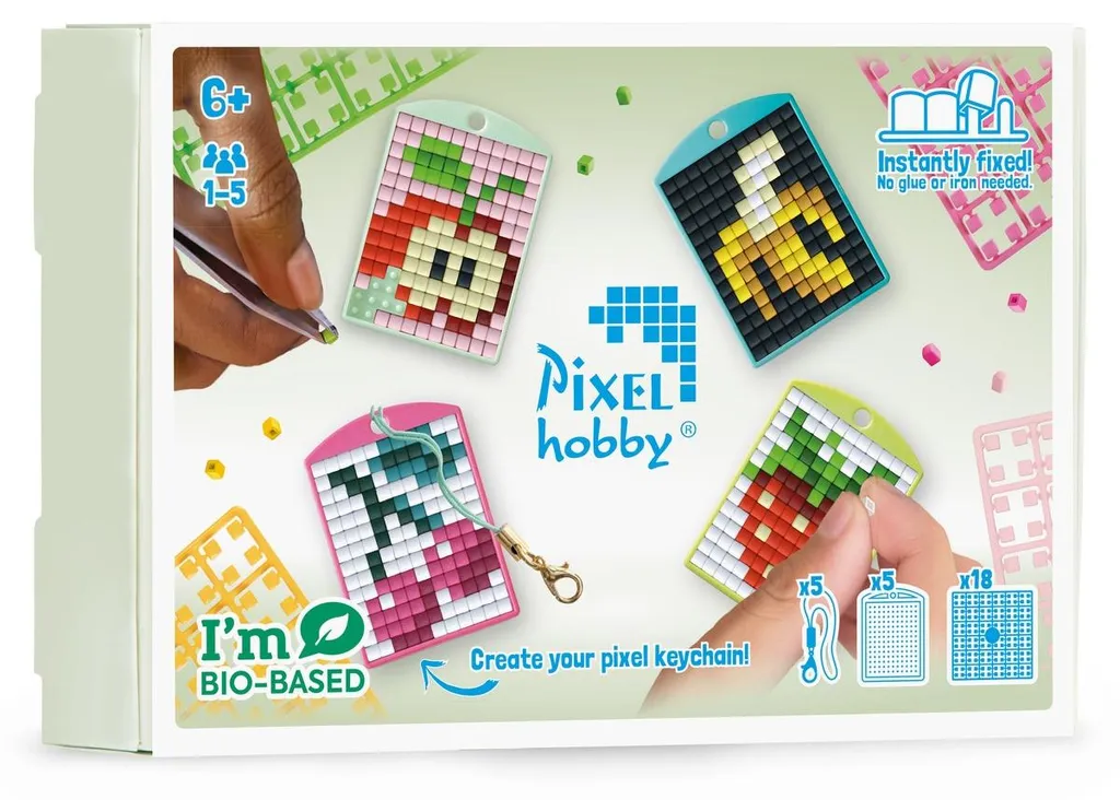 Kit Mosaïque Pixel Art Thème Fruits pour Enfant Loisirs Créatifs DIY