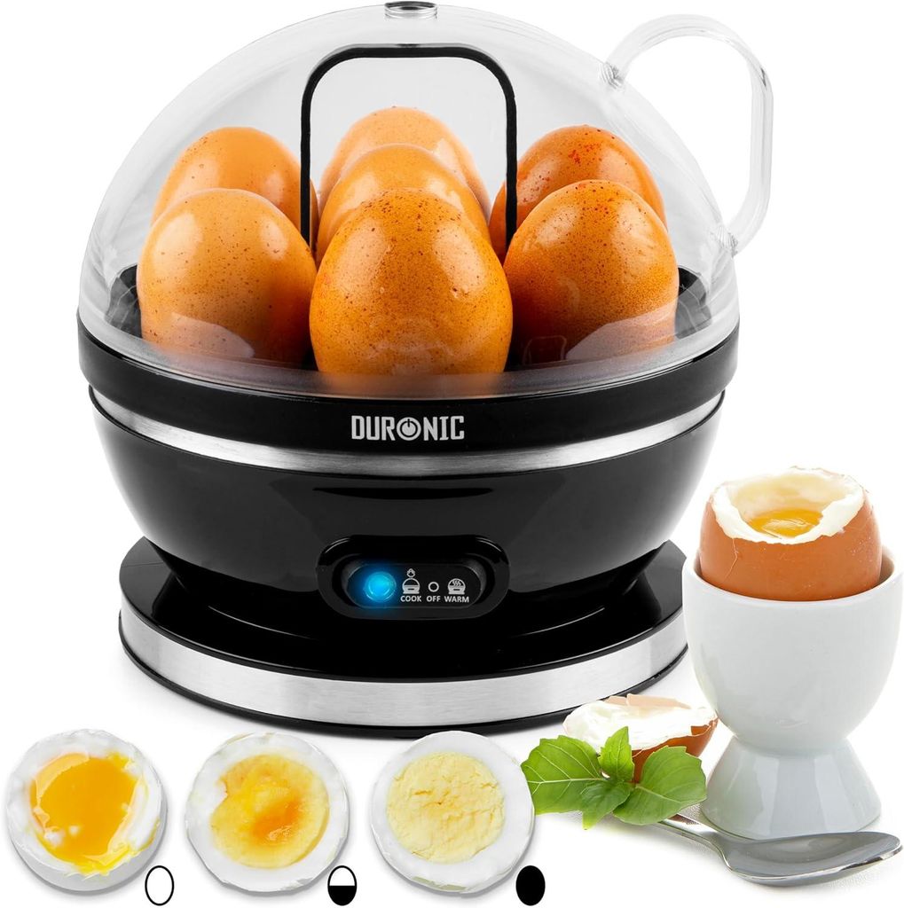 Duronic EB27 BK Eierkocher, Eierkocher für 7 Eier, 400 Watt Produktbild 