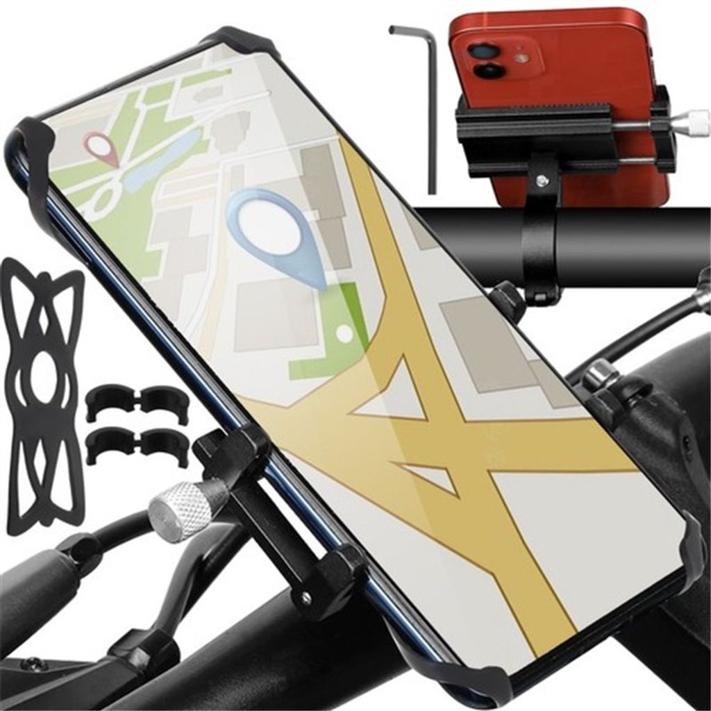 Trizand 18282 Držiak na bicykel pre telefón ALU HQ čierny Obrázok produktu 
