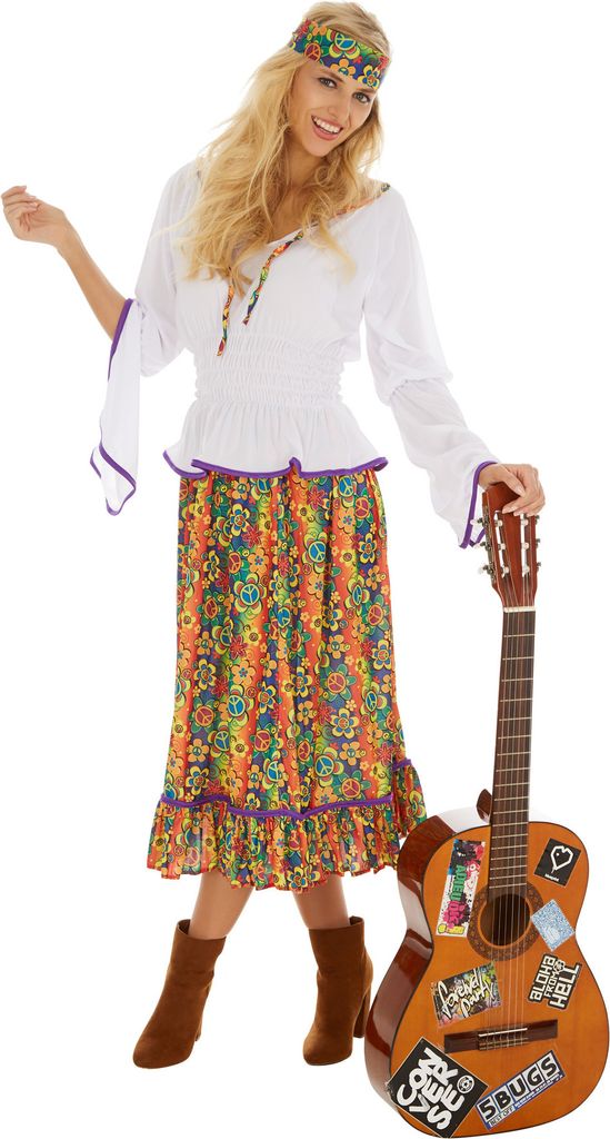 dressforfun Frauenkostüm Lady Love & Peace