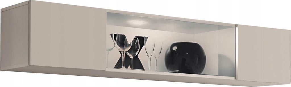 Hängender Glasschrank FREYA - Kaschmir Produktbild 