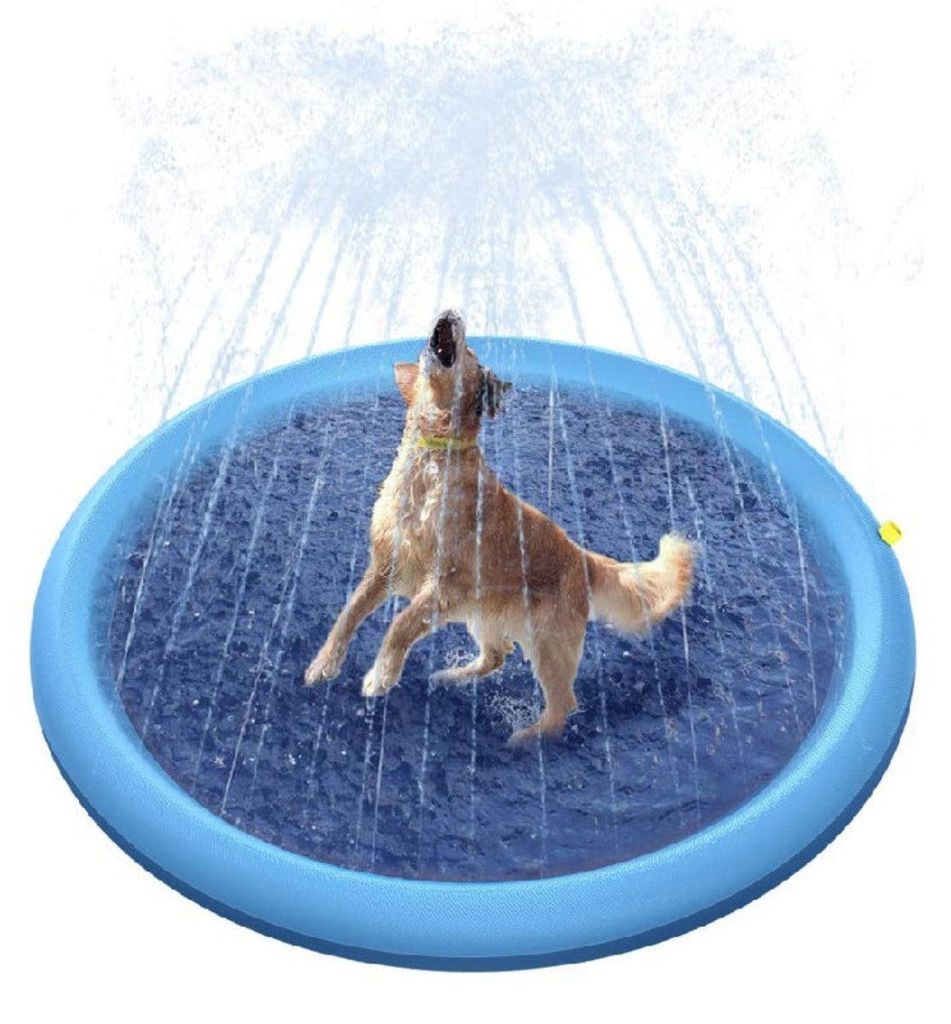 Wasserspielmatte für Kinder und Hunde – Sprinkler Splash Pad für Garten im Sommer.Größe in cm:200