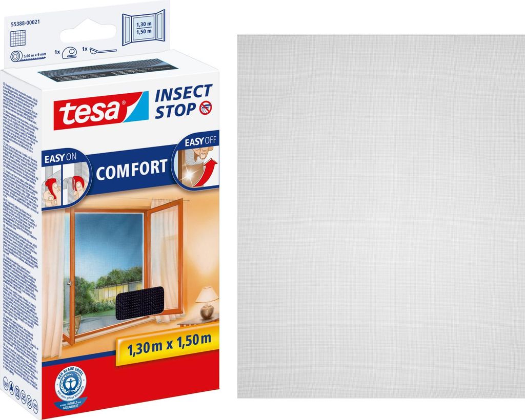 tesa Fliegengitter Comfort Insektenschutz Fenster ohne Produktbild 