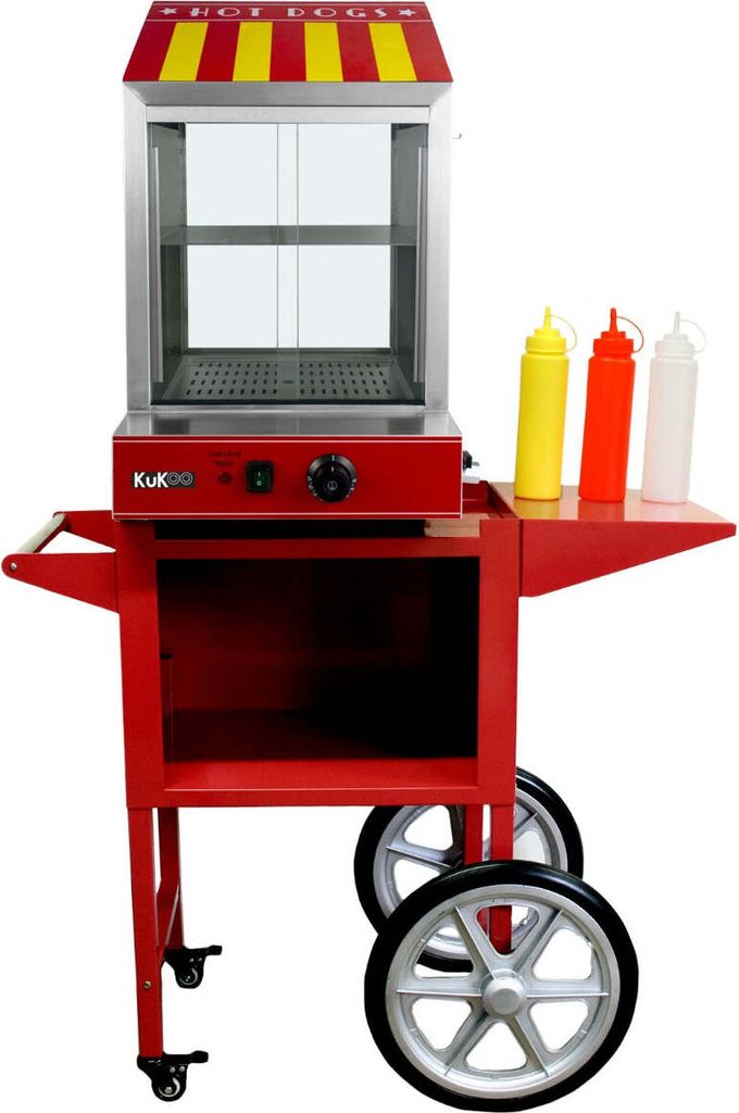 Elektrischer Hot Dog Wagen Stand Speisenwärmer Produktbild