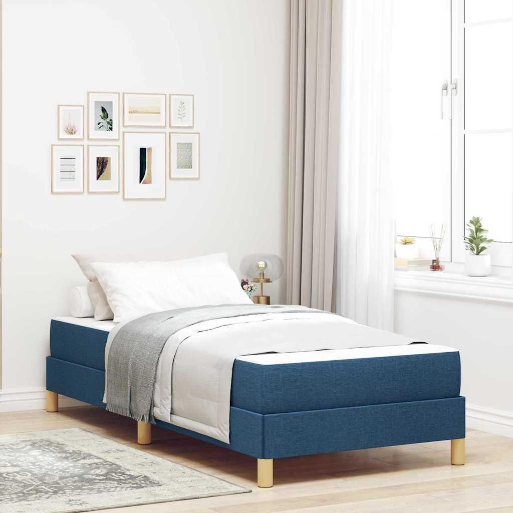 Maison Exclusive - Boxspringbett mit Matratze Blau 90 x 200 cm Stoff