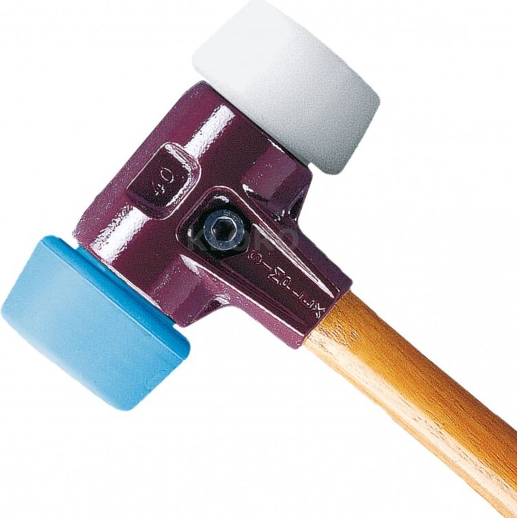 HALDER Simplex Schonhammer große 50 mm Einsätze Superplastik / TPE-soft 3017.051