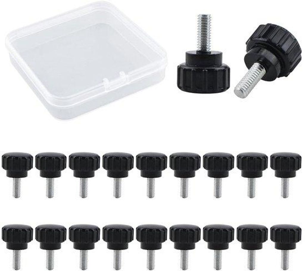 Kartelschrauben M4 x 10 mm aus Kohlenstoffstahl - 20 Stück mit Transportbox