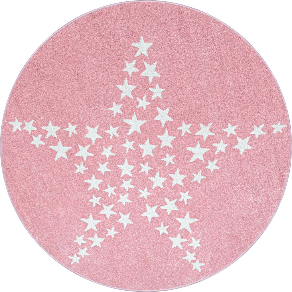 Kinder Teppich BAMBI Pink 160 cm Rund