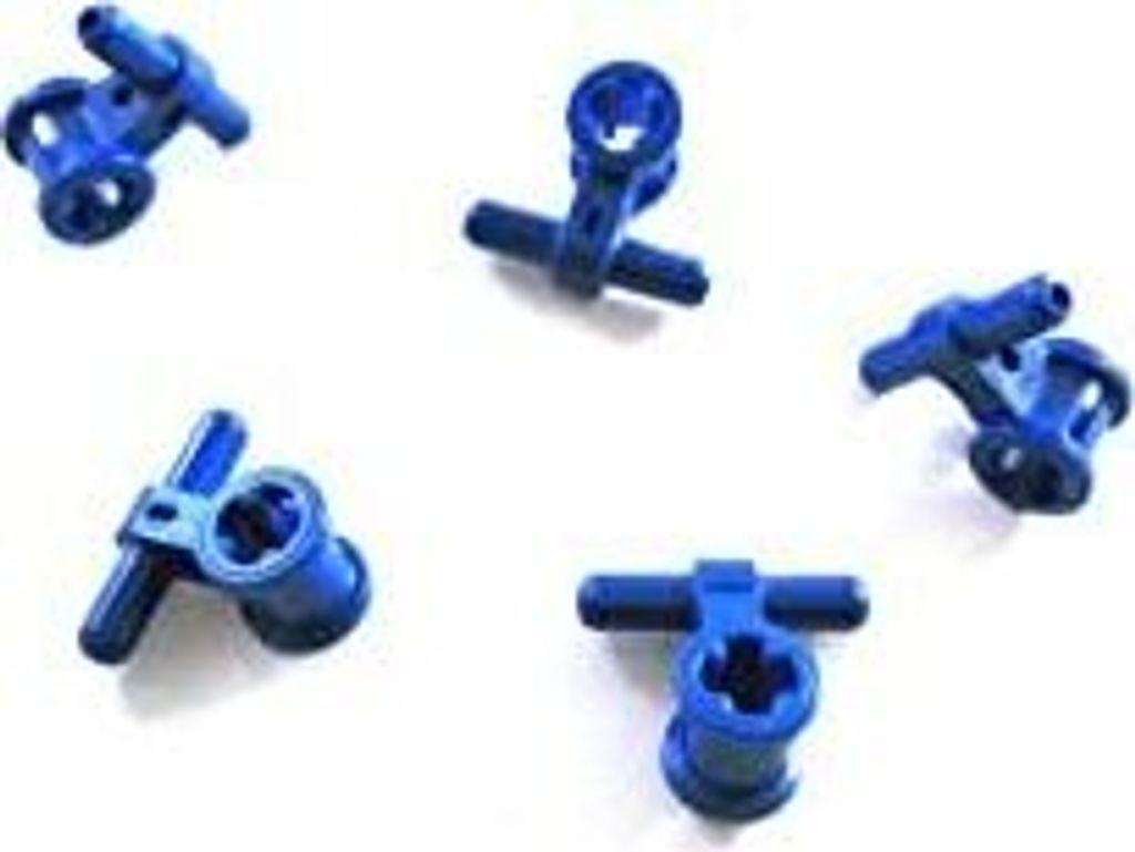 5x LEGO TECHNIC "Pneumatikschlauch-Verbinder" in Blau
