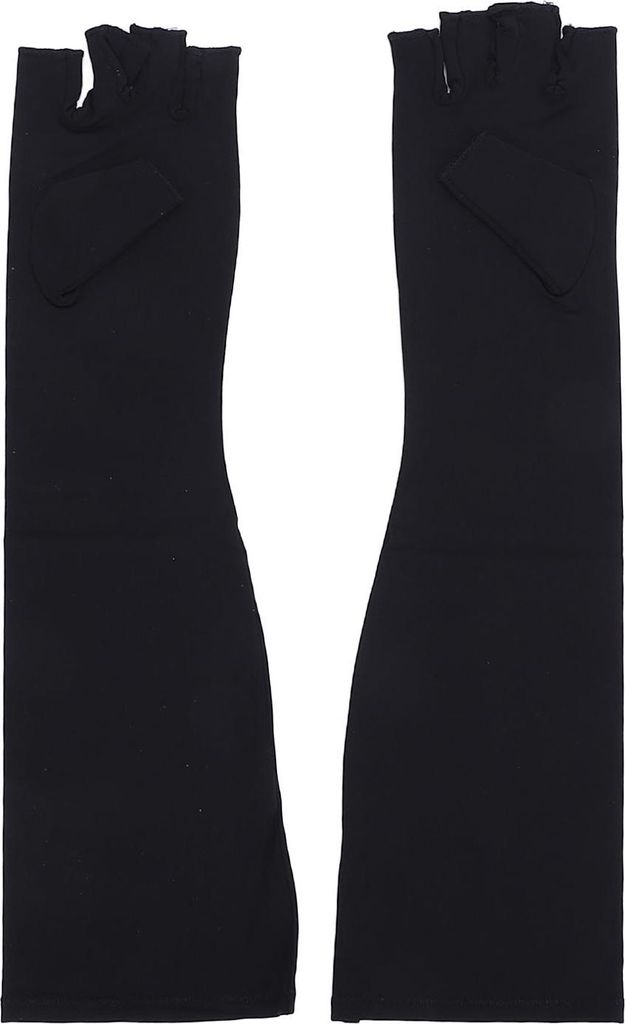 1 Paar lange Kupferhandschuhe, fingerlos, atmungsaktiv, weiche Kompressionsarmmanschette für Männer und Frauen, Größe S 9,9 x 36,9 cm