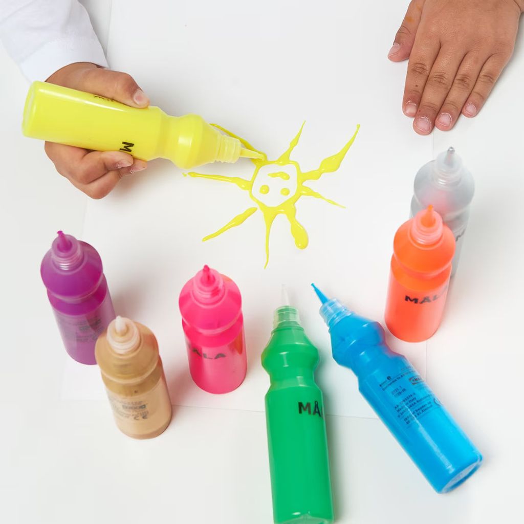 Ikea MALA Glitterfarben fluoreszierend Produktbild 3