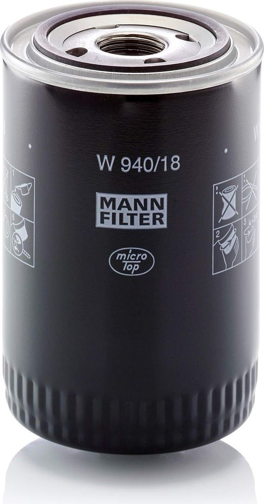 Filtro olio MANN-FILTER W 940/18 Immagine del prodotto 