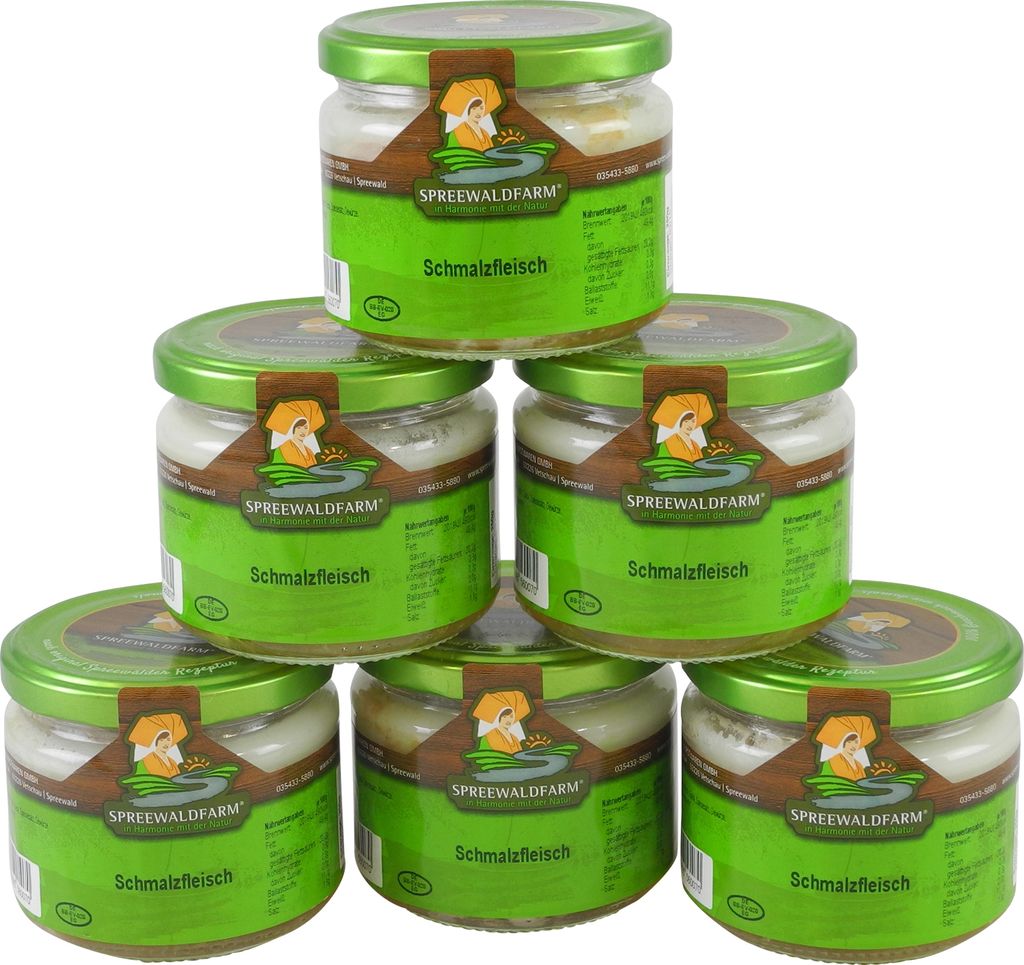Original Spreewälder Schmalzfleisch 6er Pack (6 Gläser à Produktbild 