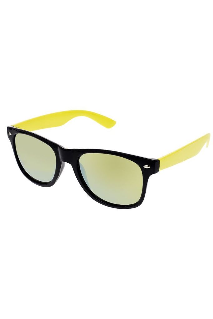 OEM Sonnenbrille Nerd-Doppel Schwarz und Gelb Produktbild 