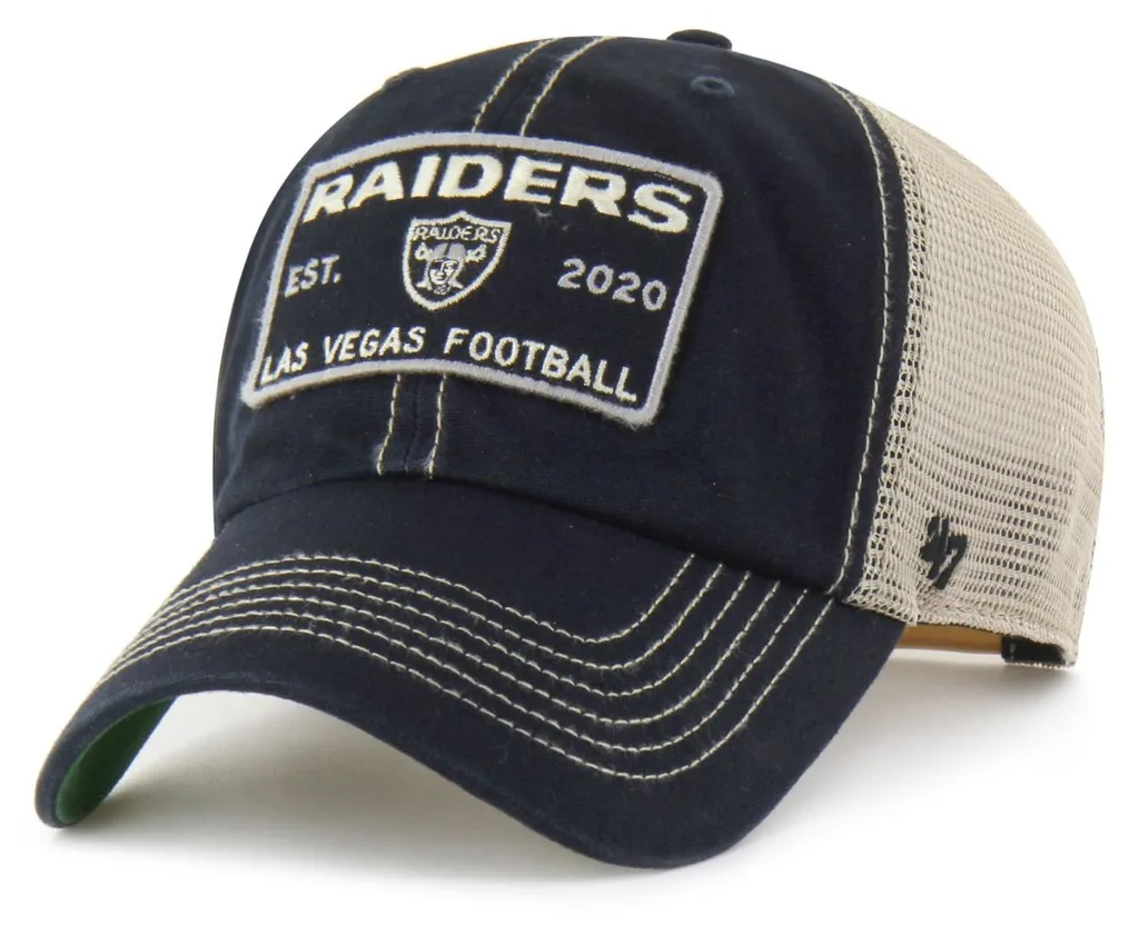 Casquette Las Vegas Raiders 47 Brand pour fans de NFL noir ajustable