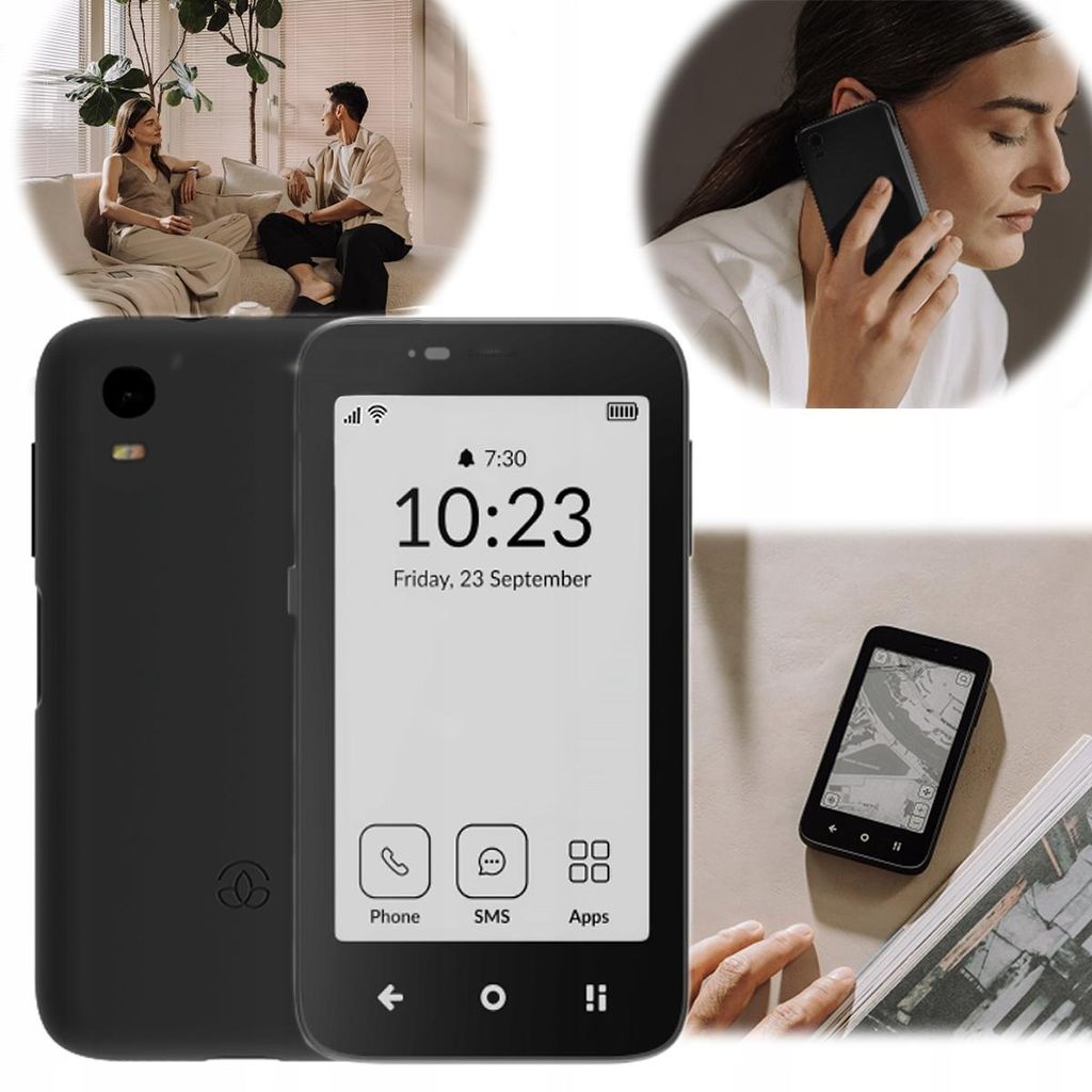 Mudita Kompakt Czarny Czytnik Telefon E Ink DualSIM Długi Zdjęcie produktu 