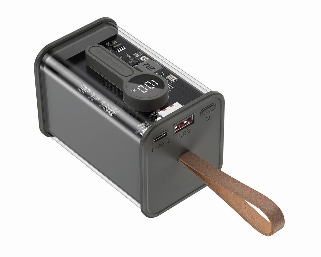 Batterie externe, Gembird, 5 V, 3 A, 18 000 mAh, USB, 360 Image du produit 