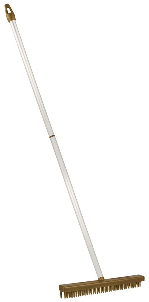 Fransenkamm Gold mit Stiel 70cm Teppichkamm für Teppich Produktbild 