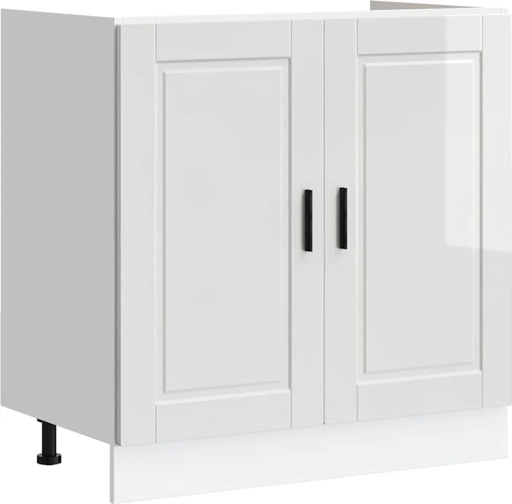 Sottolavello 80cm SYFAX Porto Bianco Lucido | Mobile Cucina Componibile