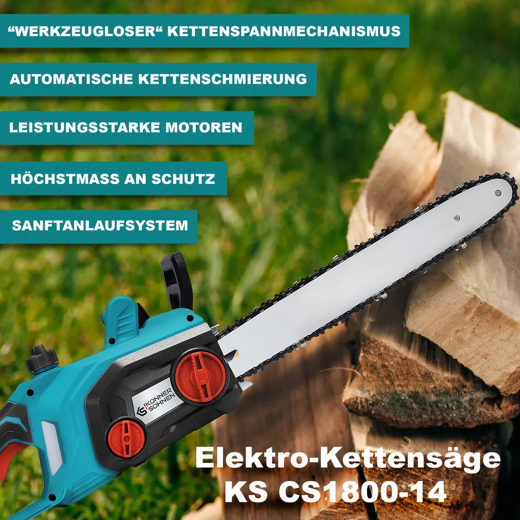 Scie électrique Könner & Söhnen KS CS1800-14 à démarrage progressif