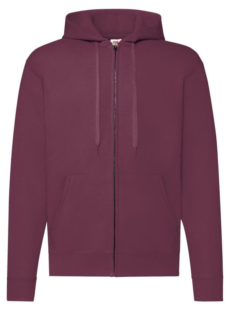 Fruit of the Loom - "Classic" Kapuzenjacke für Herren/Damen Uni LT2658 (M) (Burgunderrot)