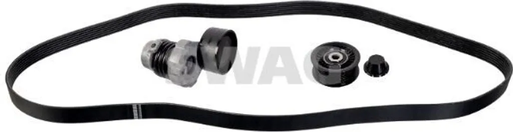 Jeu de courroies trapézoïdales SWAG 33 10 4437 pour Renault Megane III