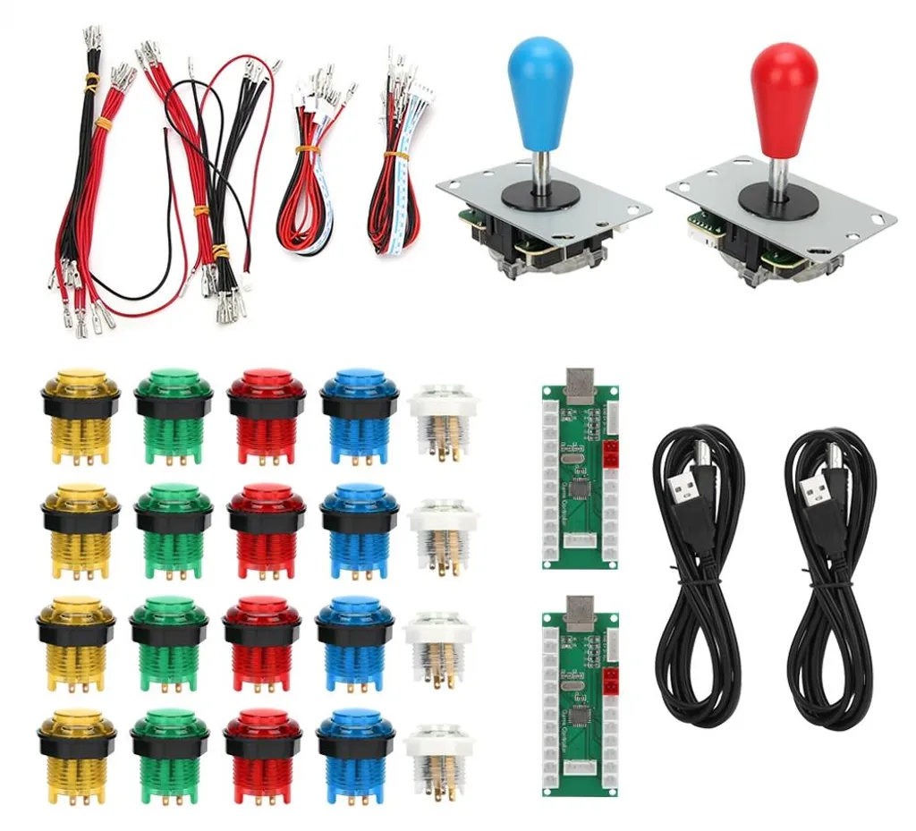 Kit Boutons Lumineux Arcade Game Rocker DIY pour Windows XP à Win 10
