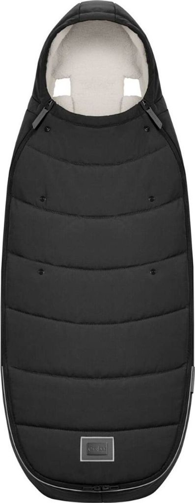 Cybex Platinum Fußsack Sepia Black – weicher Teddyfleece, wasserabweisend, kompatibel mit Priam, e-Priam & Mios Kinderwagen